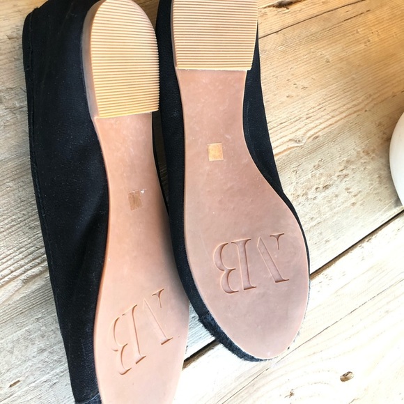 Matt Bernson Waverly Cap Toe Ballet Flats Black suede Size 7M. - Picture 11 of 12